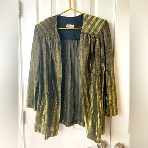 Vintage Gold Metallic Party Jacket by Gilberti
